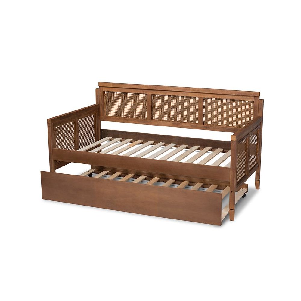 Synthetic Rattan Daybed with Trundle