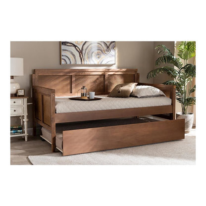 Synthetic Rattan Daybed with Trundle
