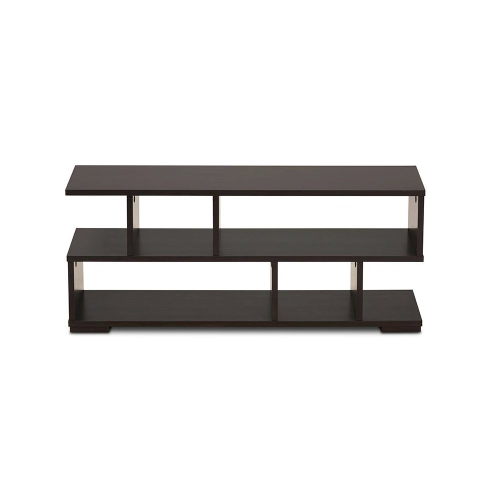 Baxton Studio Arne Modern and Contemporary Dark Brown Finished Wood TV Stand