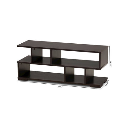 Baxton Studio Arne Modern and Contemporary Dark Brown Finished Wood TV Stand