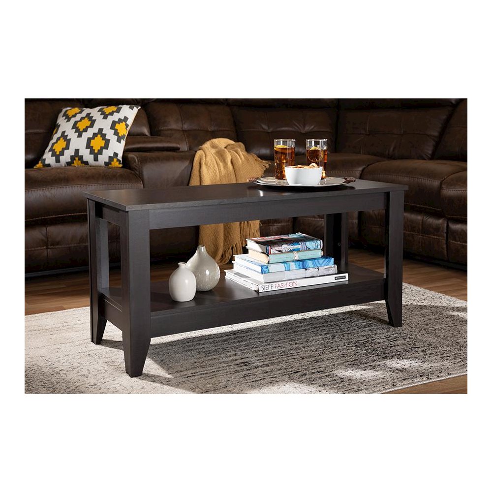Baxton Studio Elada Modern and Contemporary Wenge Finished Wood Coffee Table