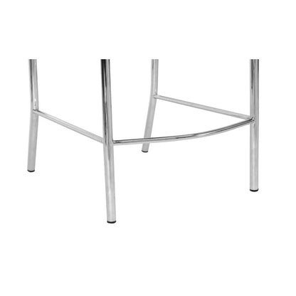 Black Bonded Leather Upholstered 2-Piece Counter Stool Set