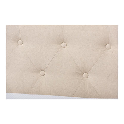 Baxton Studio Mabelle Modern and Contemporary Beige Fabric Trundle Daybed