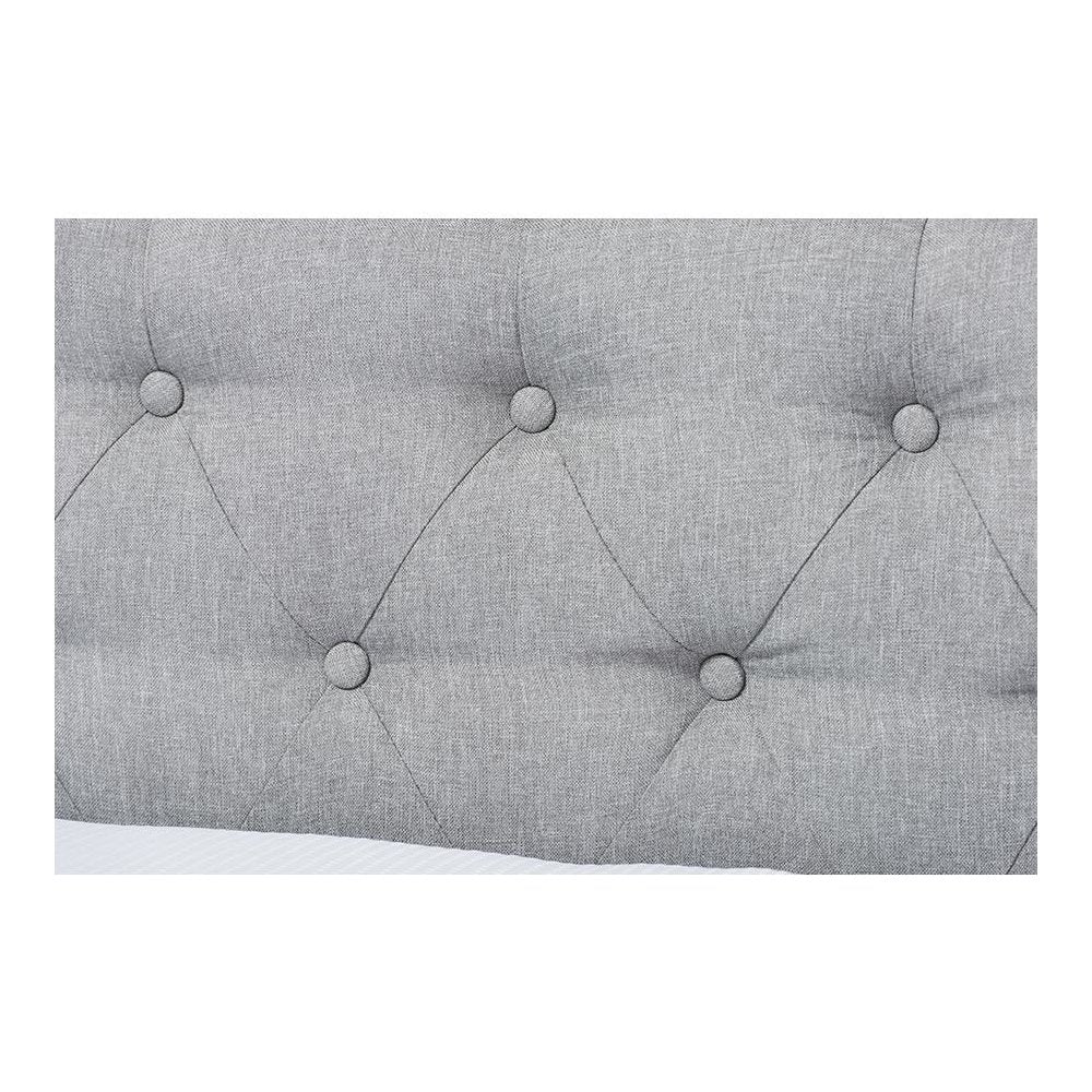 Baxton Studio Mabelle Modern and Contemporary Grey Fabric Trundle Daybed