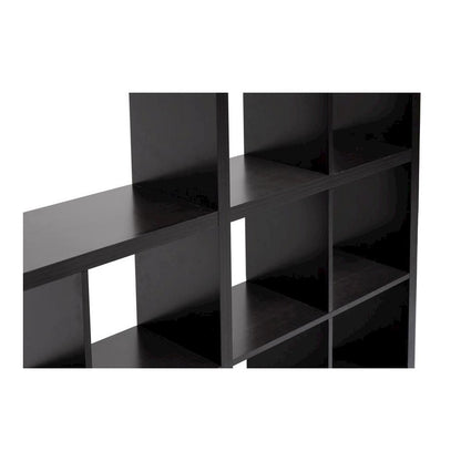 Baxton Studio Sunna Dark Brown Modern Cube Shelving Unit