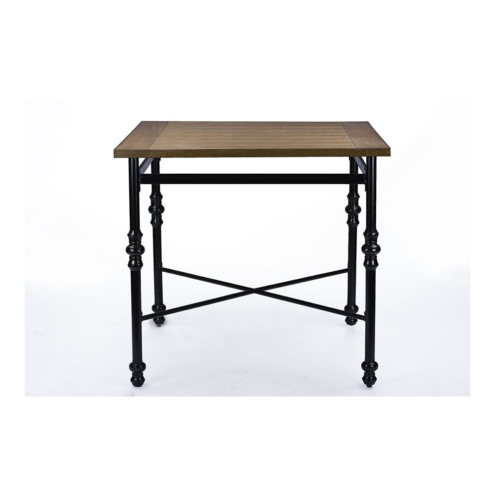 Baxton Studio Broxburn Wood & Metal Industrial Pub Table