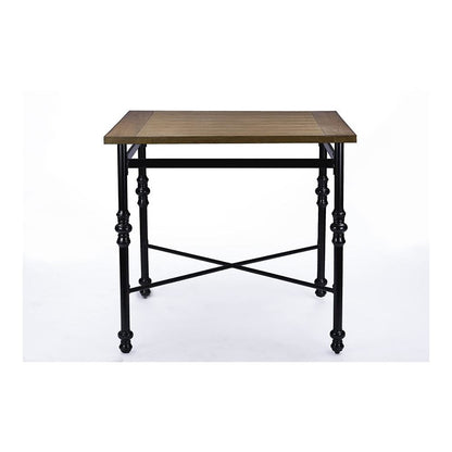 Baxton Studio Broxburn Wood & Metal Industrial Pub Table