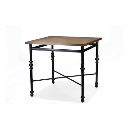 Baxton Studio Broxburn Wood & Metal Industrial Pub Table