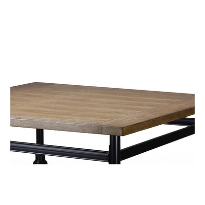 Baxton Studio Broxburn Wood & Metal Industrial Pub Table