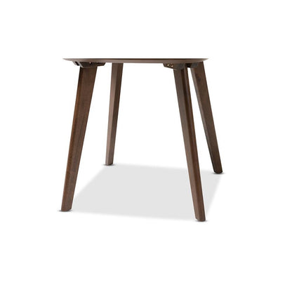 Baxton Studio Dahlia Mid-Century Modern Walnut Wood End Table