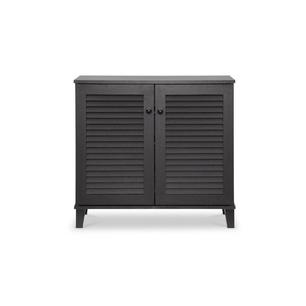 Baxton Studio Coolidge Espresso Shoe-Storage Cabinet