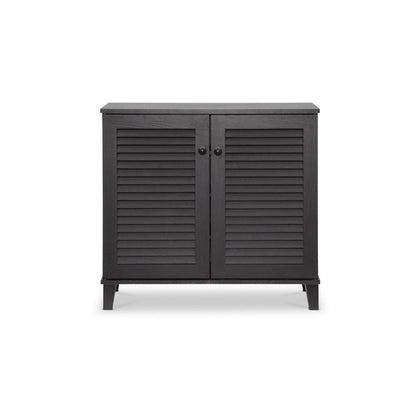 Baxton Studio Coolidge Espresso Shoe-Storage Cabinet