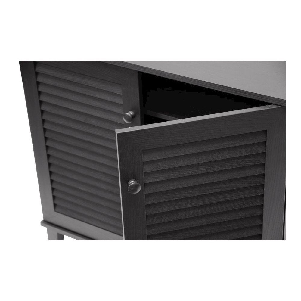 Baxton Studio Coolidge Espresso Shoe-Storage Cabinet
