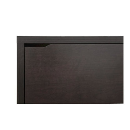 Baxton Studio Simms Dark Brown Modern Shoe Cabinet