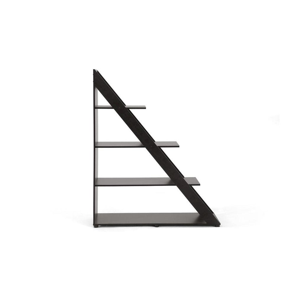 Baxton Studio Psinta Dark Brown Modern Shelving Unit