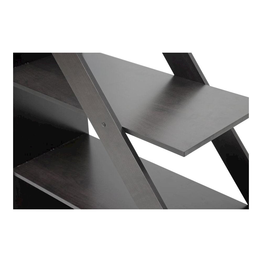 Baxton Studio Psinta Dark Brown Modern Shelving Unit