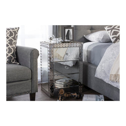 Azura Modern and Contemporary Hollywood Regency Glamour Style End Table