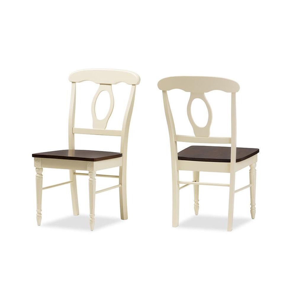"Cherry" Brown Finishing Wood Dining Chair