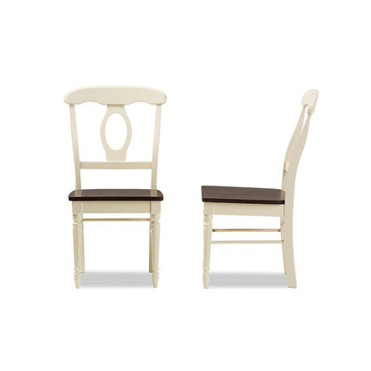 "Cherry" Brown Finishing Wood Dining Chair