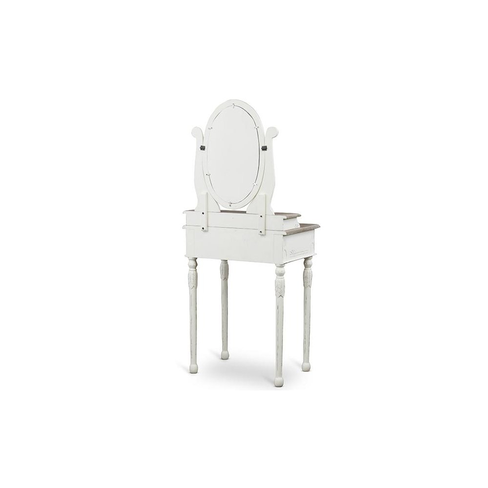 Baxton Studio Anjou Traditional French Accent Dressing Table with Mirror