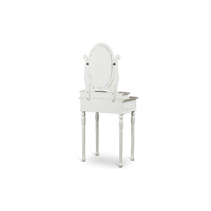 Baxton Studio Anjou Traditional French Accent Dressing Table with Mirror