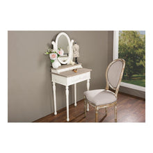 Baxton Studio Anjou Traditional French Accent Dressing Table with Mirror