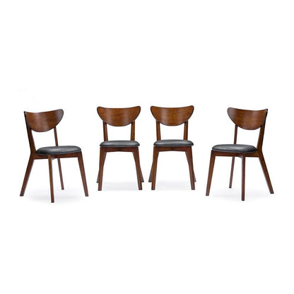 Sumner Mid-Century Style "Walnut" Brown 5-Piece Dining Set