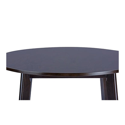 Baxton Studio Debbie Mid-Century Dark Brown Wood Round Dining Table