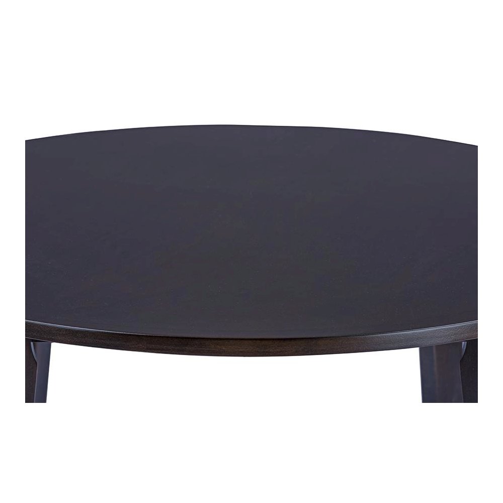 Baxton Studio Debbie Mid-Century Dark Brown Wood Round Dining Table