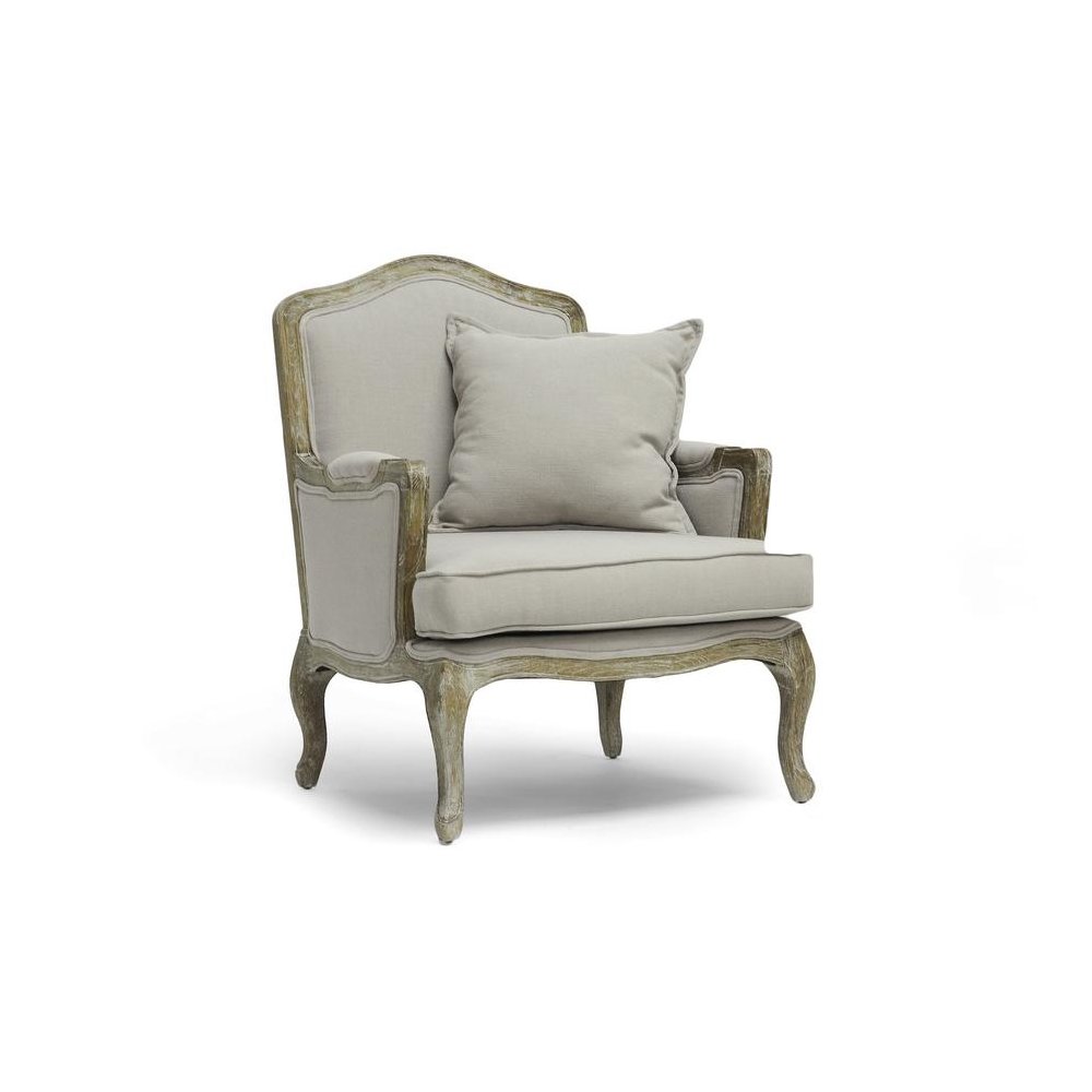 Baxton Studio Constanza Classic Antiqued French Accent Chair