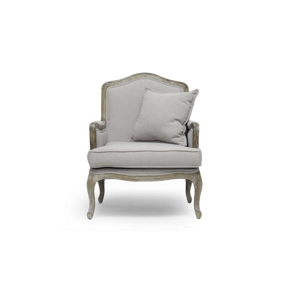 Baxton Studio Constanza Classic Antiqued French Accent Chair