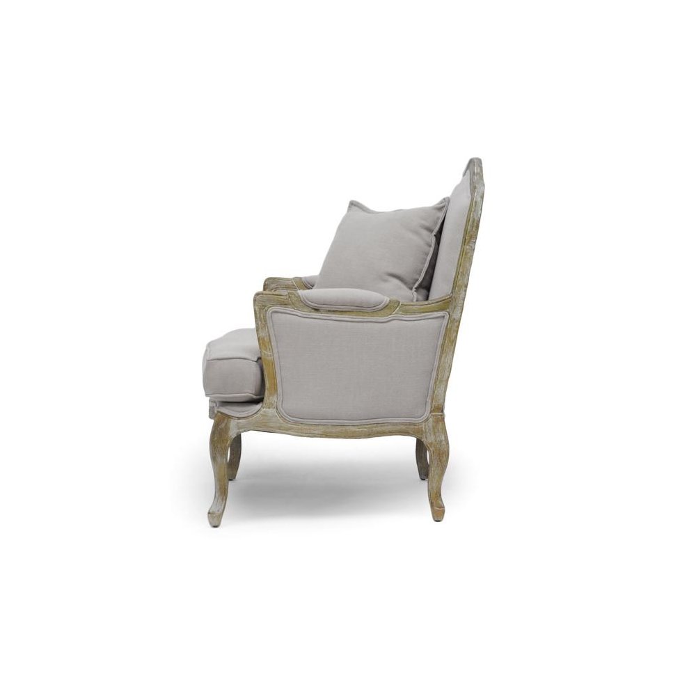 Baxton Studio Constanza Classic Antiqued French Accent Chair
