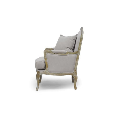 Baxton Studio Constanza Classic Antiqued French Accent Chair