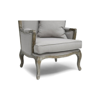 Baxton Studio Constanza Classic Antiqued French Accent Chair