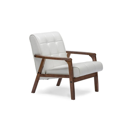 Baxton Studio Mid-Century Masterpieces Club Chair - White