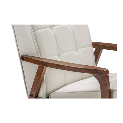 Baxton Studio Mid-Century Masterpieces Club Chair - White