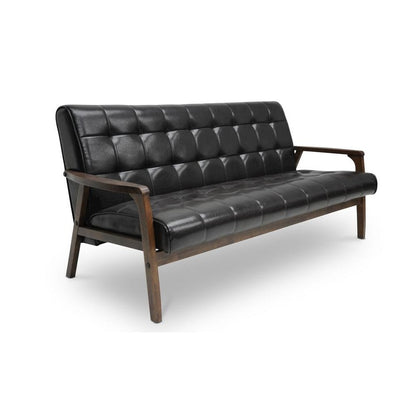 Baxton Studio Mid-Century Masterpieces Sofa-Brown