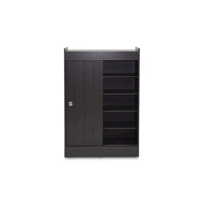 Baxton Studio Espresso Shoe-Rack Cabinet
