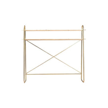 Wooden Over Bed Storage Shelf in Brown with Elegant Design