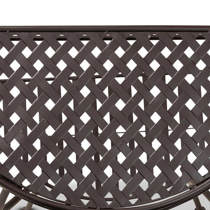 Baxton Studio Laraine Modern and Contemporary Brown Metal Outdoor Console Table