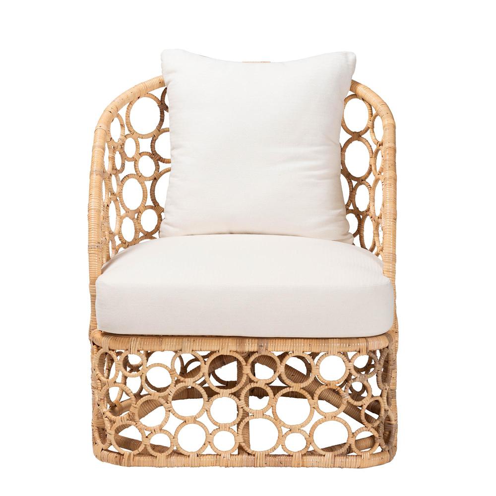 Prisca Bohemian Light Honey Rattan Accent Chair