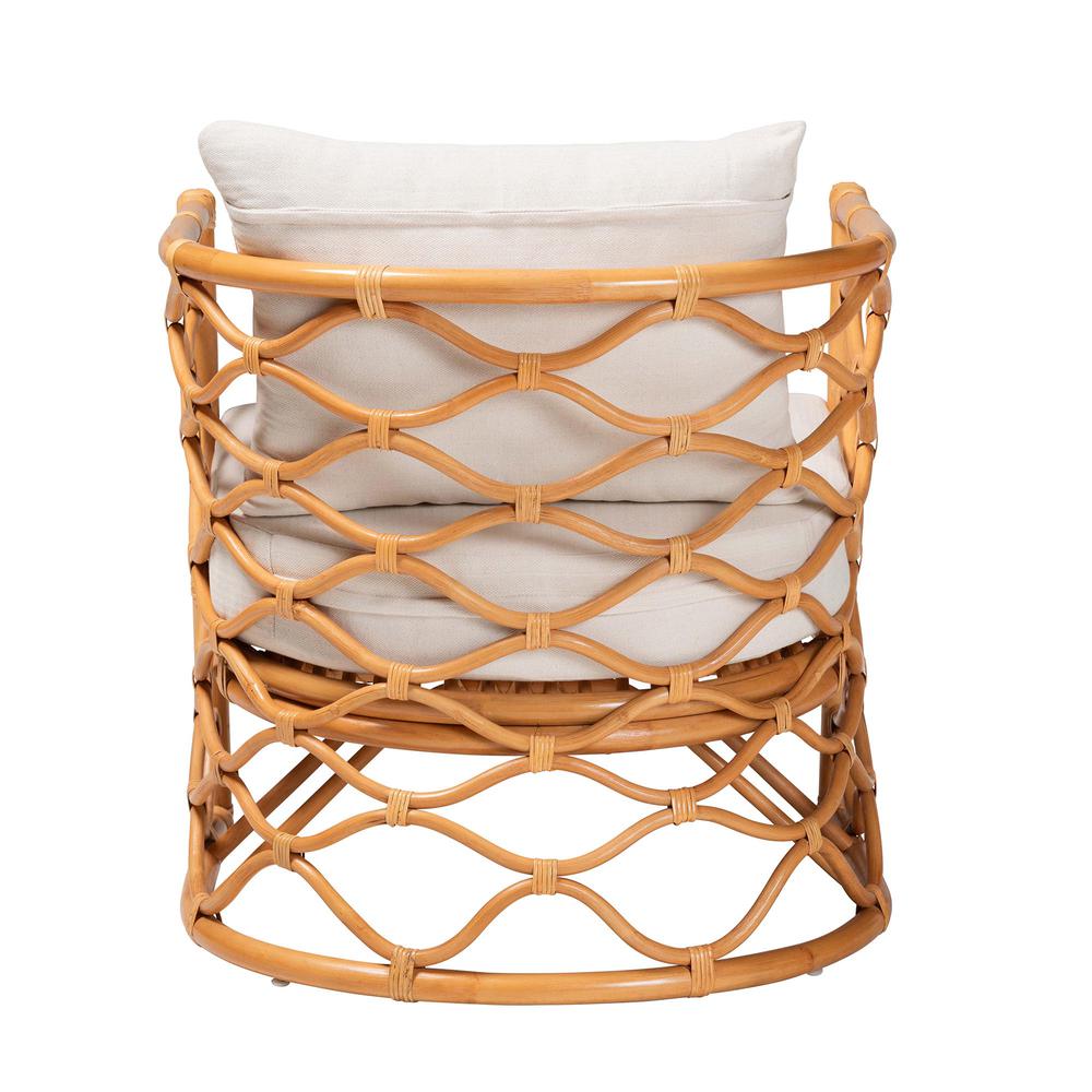 Acelynn Bohemian Light Honey Rattan Arm Chair