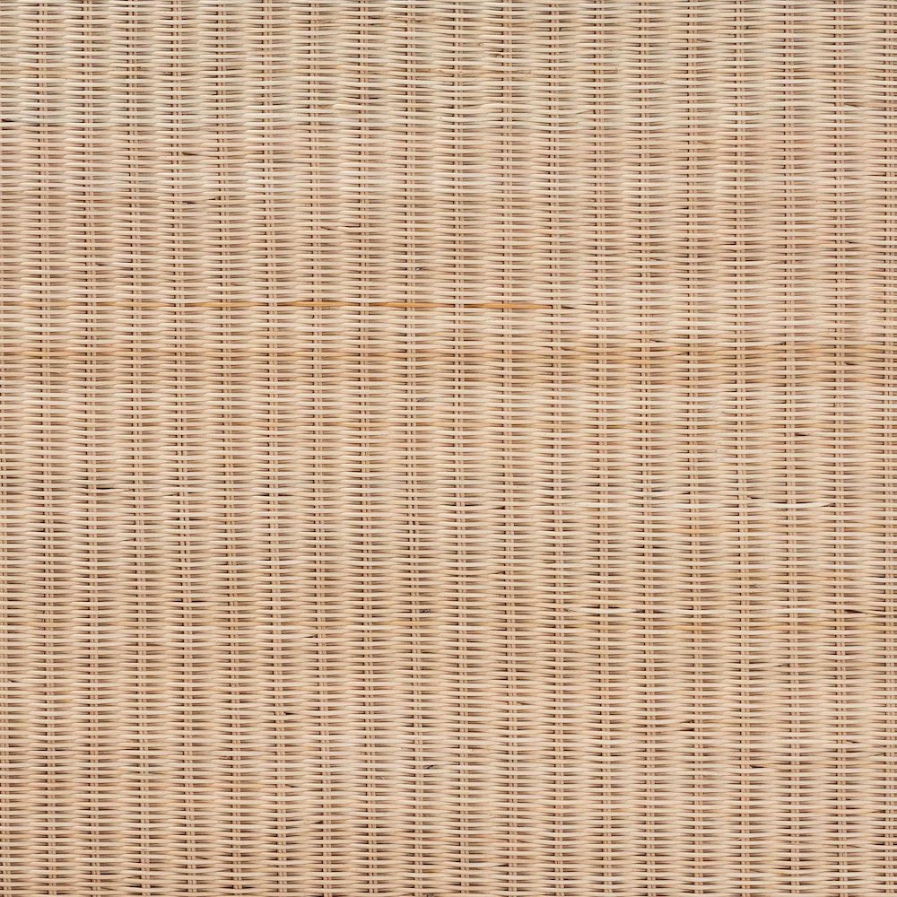 Lanica Japandi Sun Bleached Rattan Queen Size Standalone Headboard