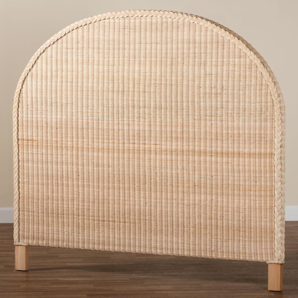 Lanica Japandi Sun Bleached Rattan Queen Size Standalone Headboard