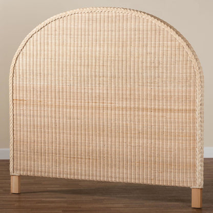 Lanica Japandi Sun Bleached Rattan Queen Size Standalone Headboard