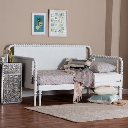 Twin-To-King Expandable Daybed - Wood Bed Frame, White