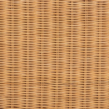 Scalloped Rattan Bed Frame - Handwoven Wicker Headboard and Footboard, King