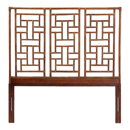 Natural Rattan Headboard, Handcrafted Coastal Boho Style Bedroom Backdrop, Queen