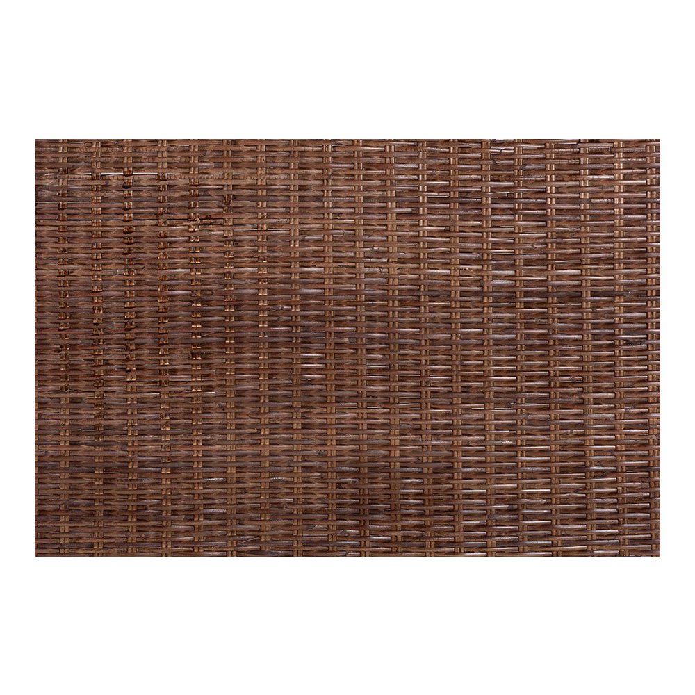 Einya Rattan Standalone Headboard with Wavy Scalloped Top, King
