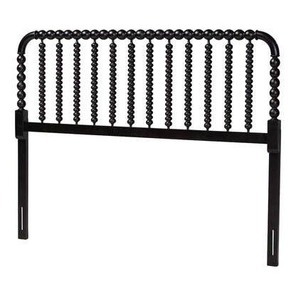 Finley Turned Bobbin Headboard - Spindle Design, Farmhouse, Queen, Black